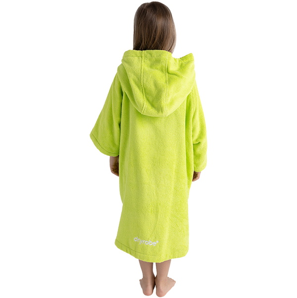 2026 Dryrobe Junior økologisk Håndklædeskiftkåbe ORGANICJTCRLG - Lime Green